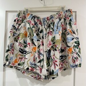 Briggs New York Multicolor Floral High Waist Shorts